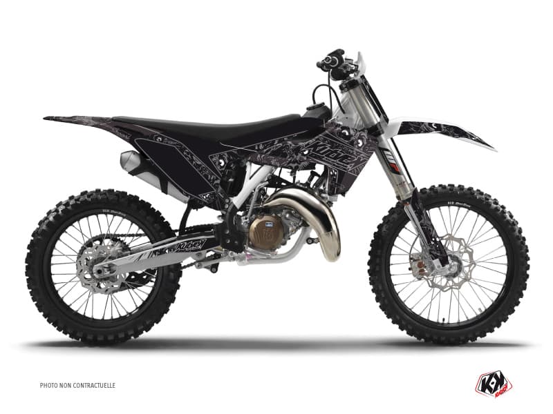 deko-set moto-cross zombies dark husqvarna tc 125 schwarz