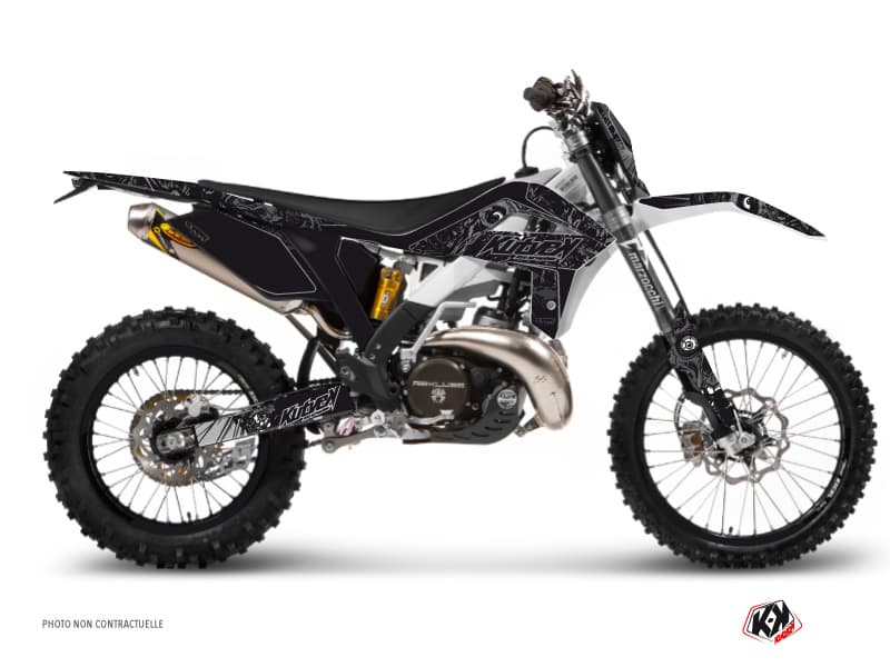 kit graphique motocross zombies dark gasgas 250 ecf noir