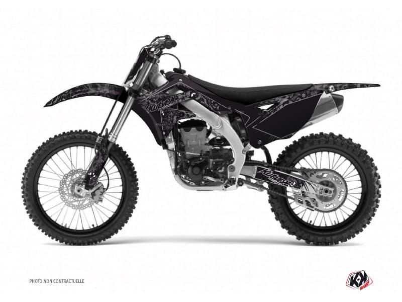 Kit graphique Moto Cross Zombies Dark Kawasaki 250 KX Noir