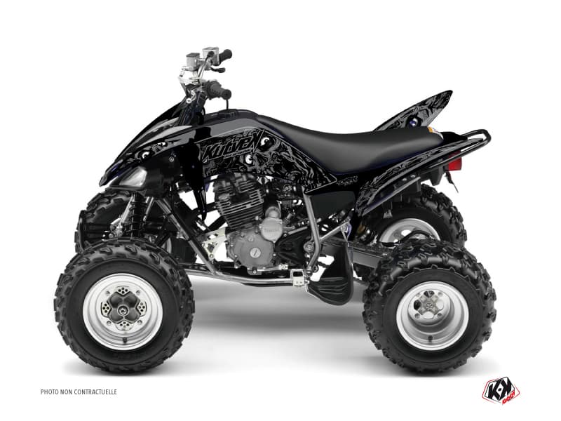 Kit graphique Quad Zombies Dark Yamaha 250 Raptor Noir