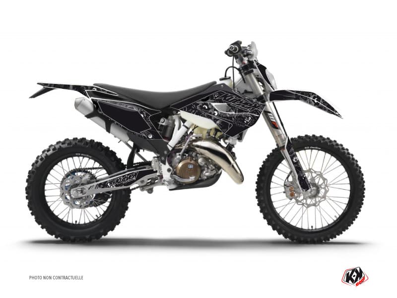 deko-set moto-cross zombies dark husqvarna 300 te schwarz