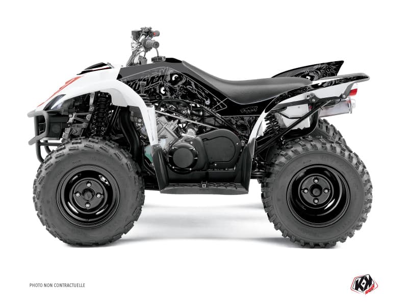 Yamaha 350-450 Wolverine ATV Zombies Dark Graphic Kit Black