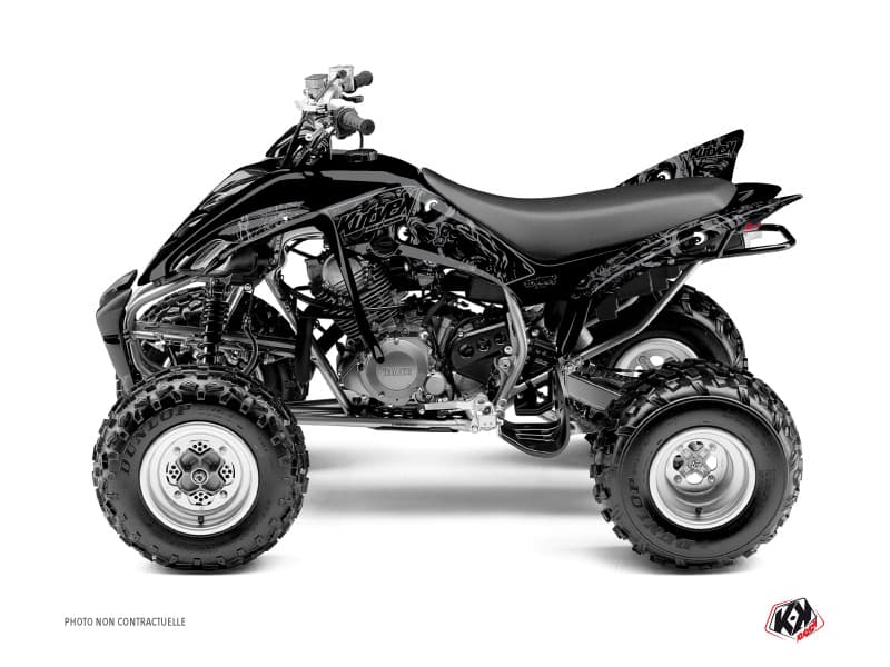 kit graphique quad yamaha raptor 350 zombies dark noir