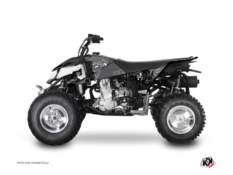 kit graphique quad polaris outlaw 450 zombies dark noir