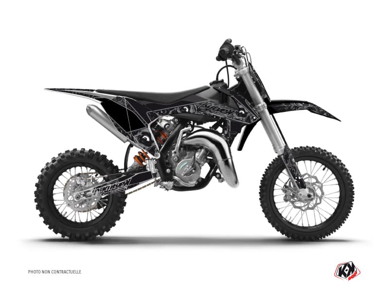 deko-set moto-cross ktm sx 65 zombies dark schwarz