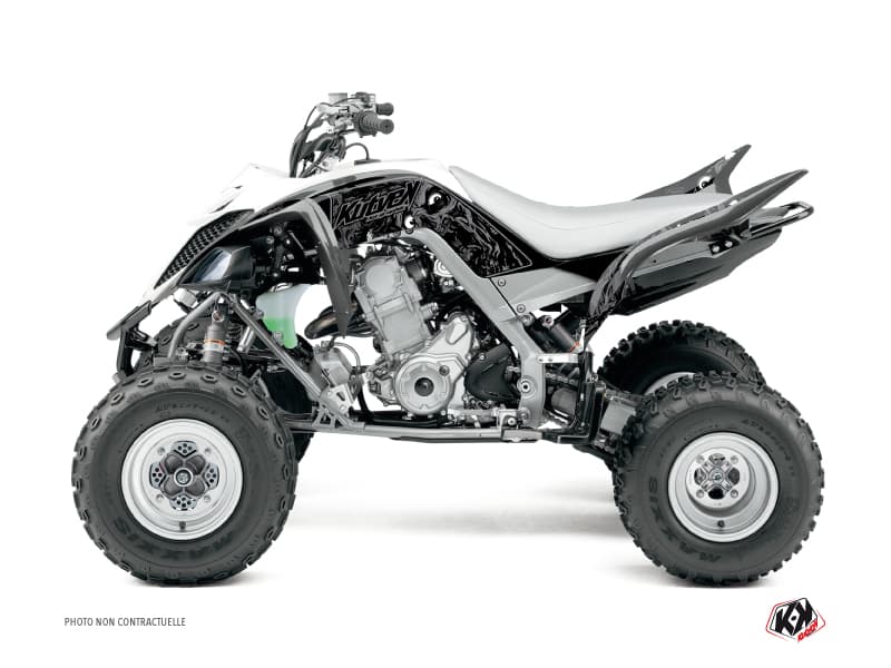 kit graphique quad yamaha raptor 660 zombies dark noir