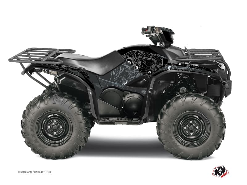 kit graphique quad yamaha kodiak 700 zombies dark noir