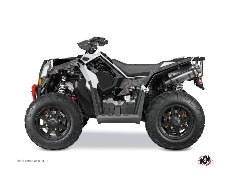 Kit graphique Quad Zombies Dark Polaris Scrambler 850-1000 XP Noir | Polaris | Kutvek