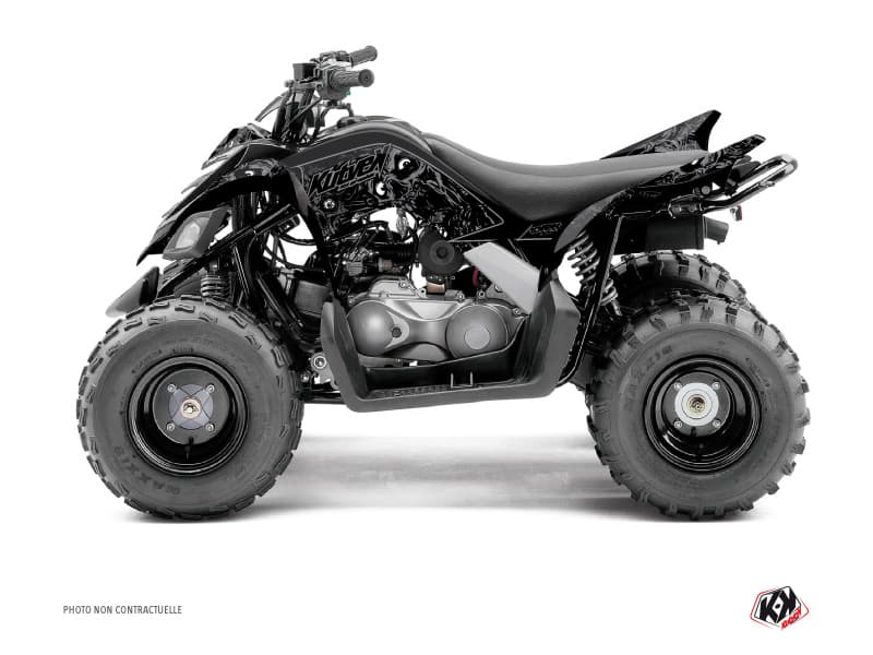 kit graphique quad yamaha raptor 90 zombies dark noir