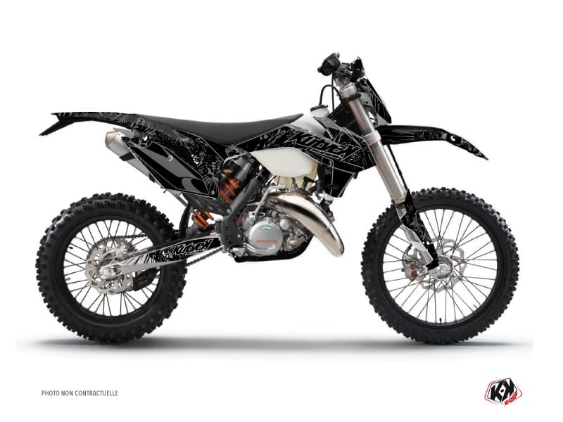 deko-set moto-cross zombies dark ktm exc-excf schwarz
