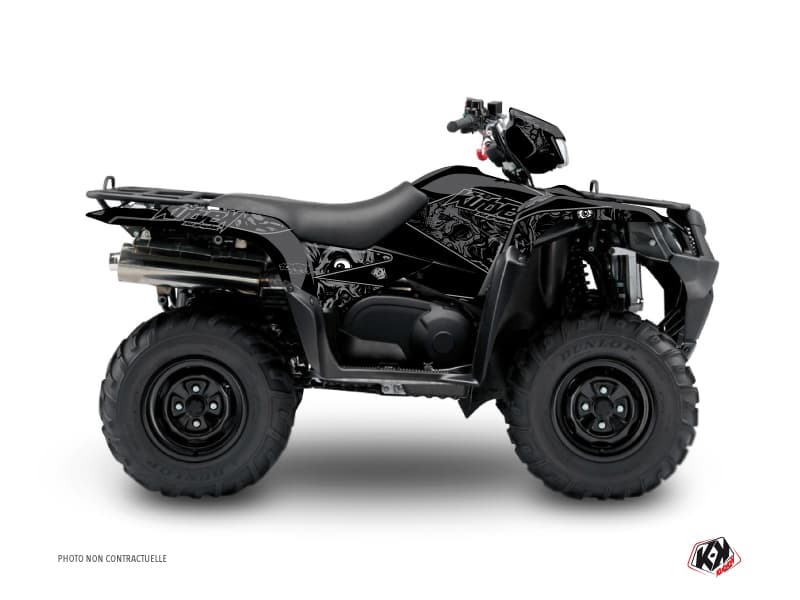 kit graphique quad suzuki king quad 400 zombies dark noir