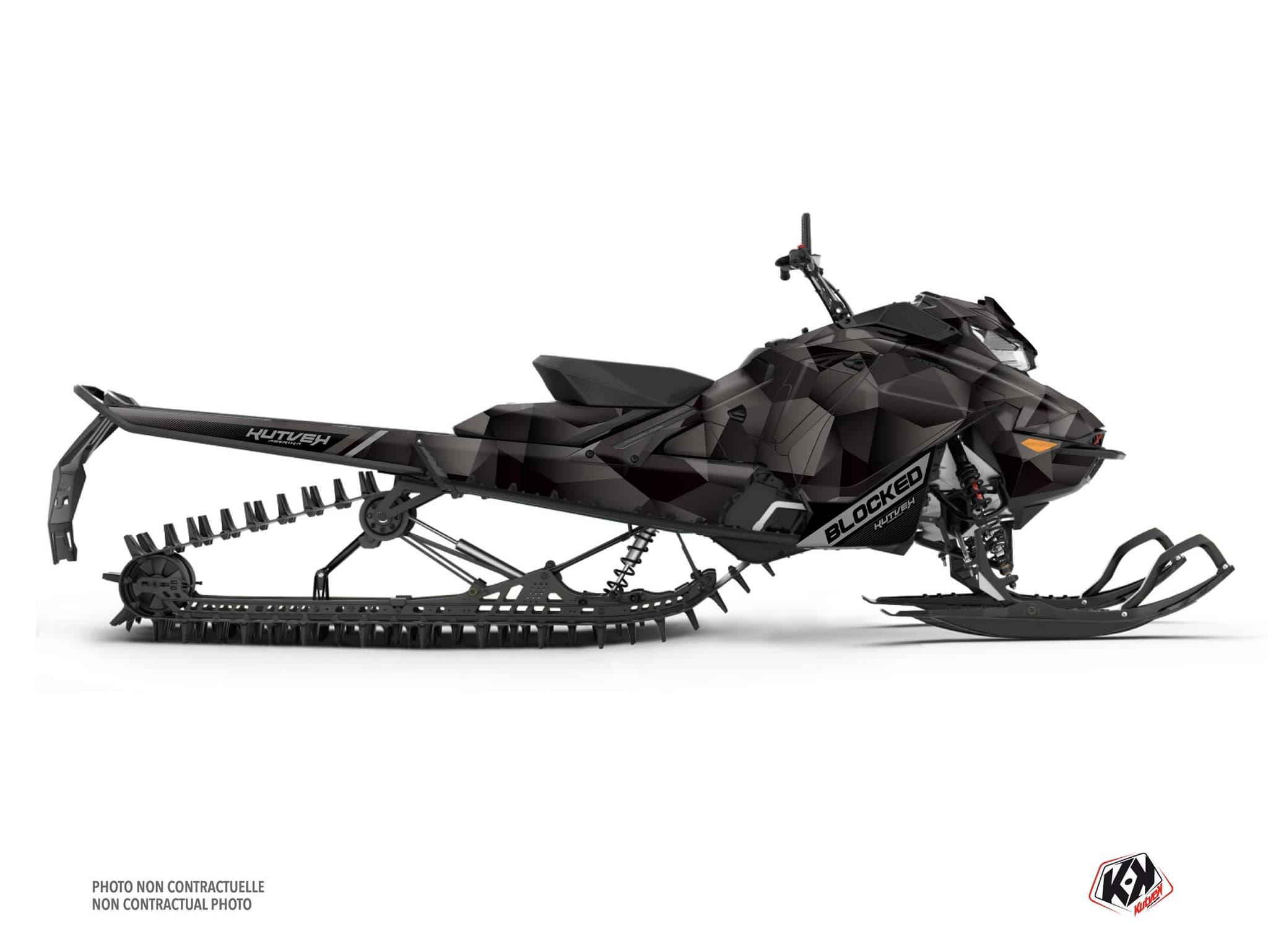 kit déco motoneige skidoo backcountry sport blocked noir