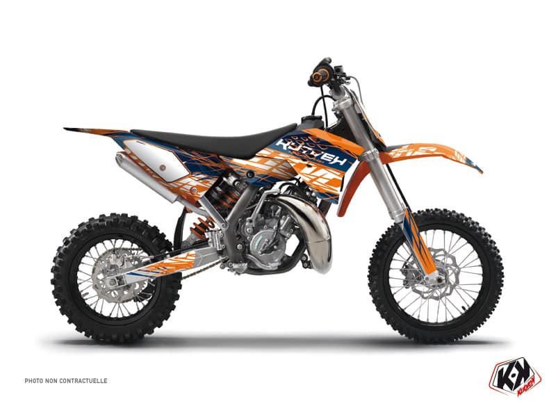 deko-set moto-cross eraser ktm 50 sx blau orange
