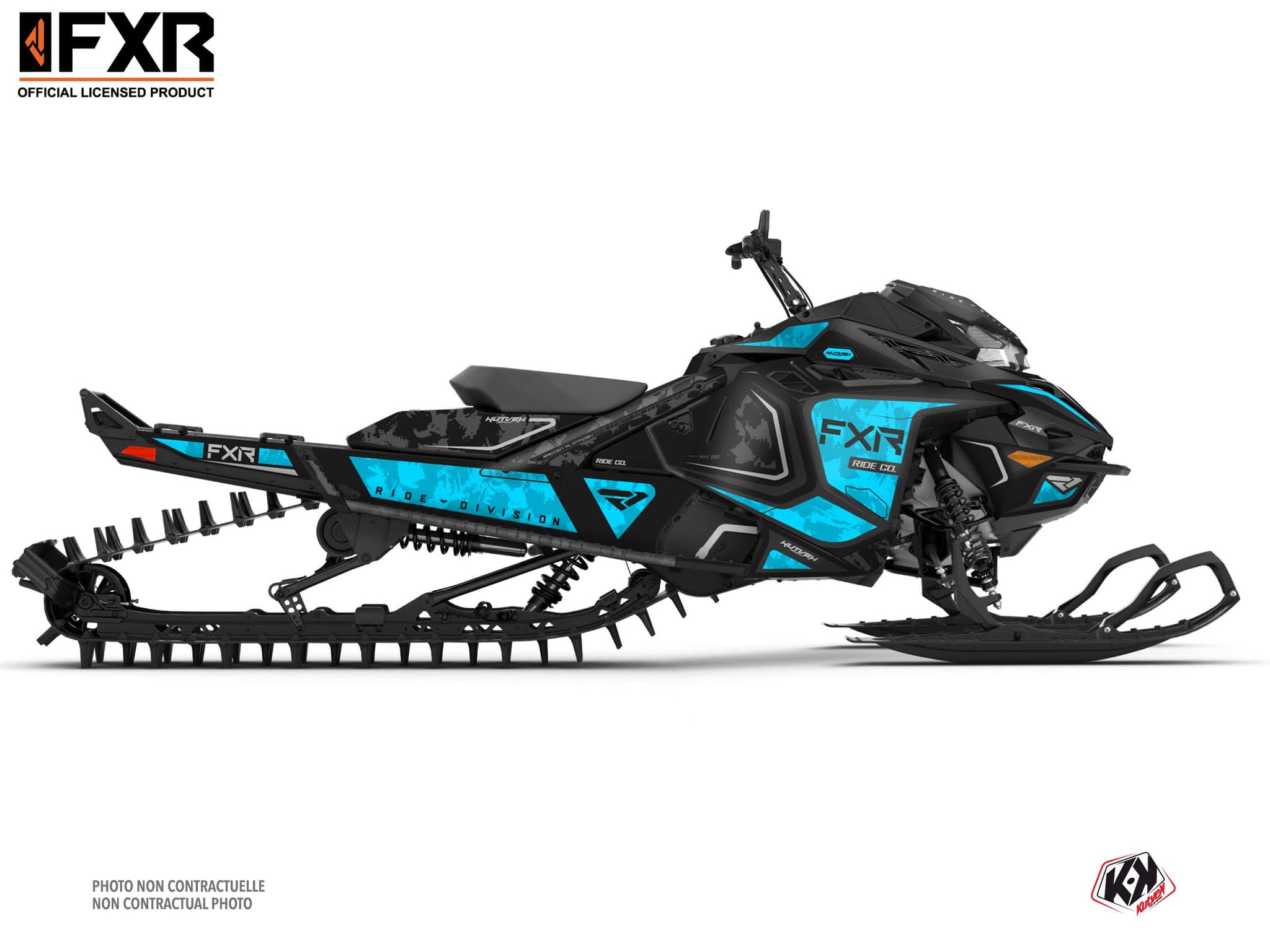 kit déco motoneige lynx rave re likens bleu