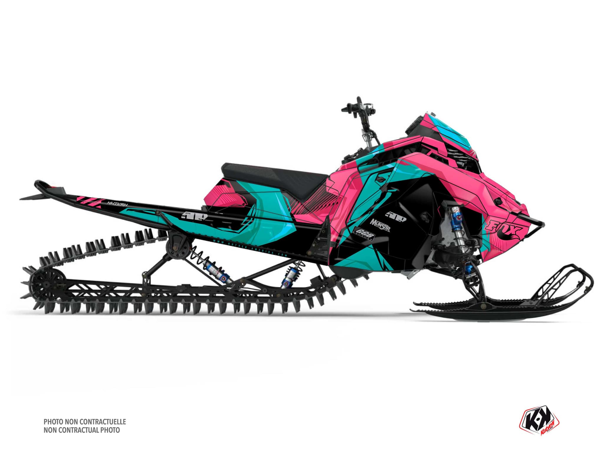 kit déco motoneige polaris khaos matryx slash kliff rose