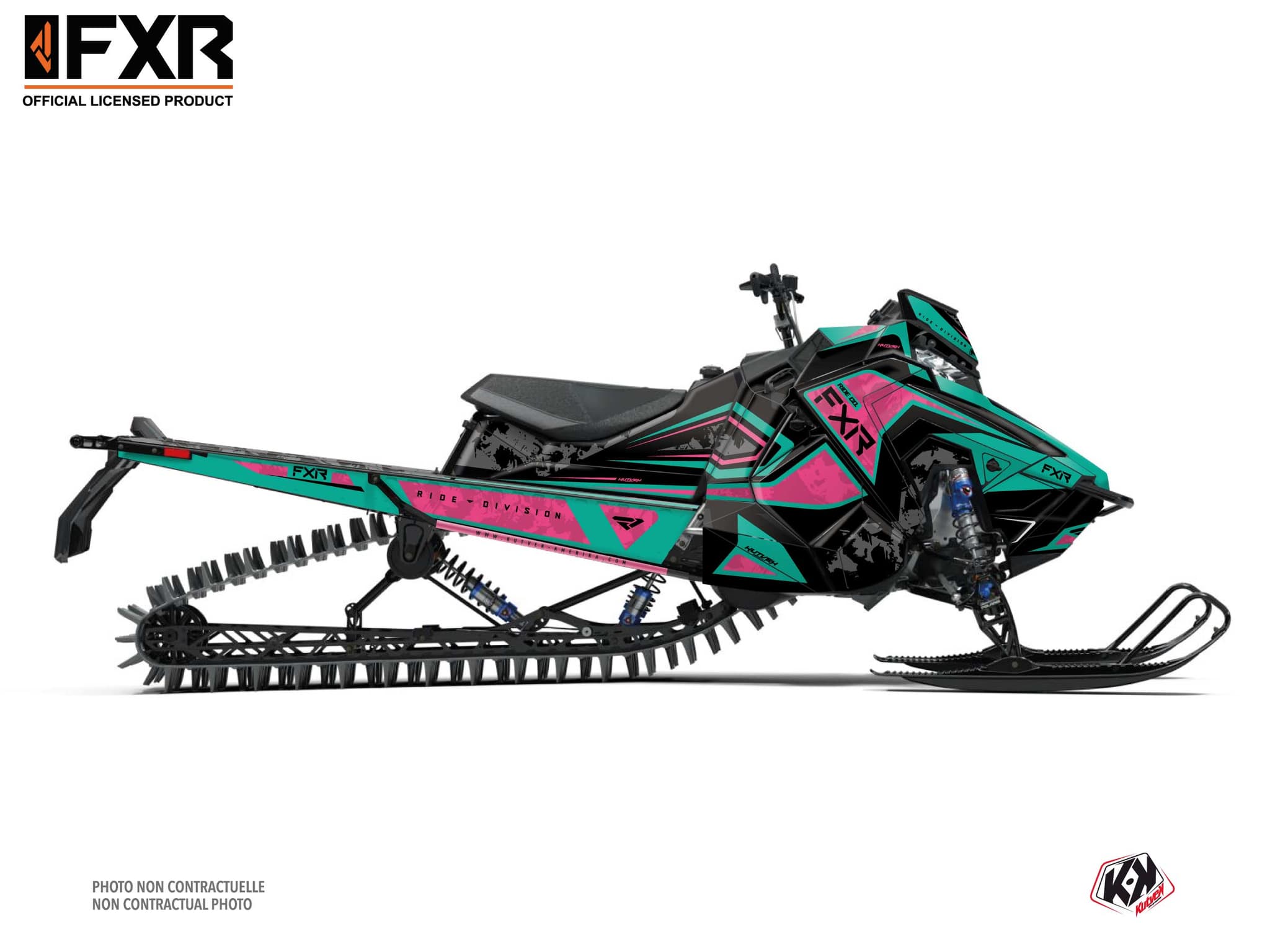kit déco motoneige polaris khaos matryx slash likens rose