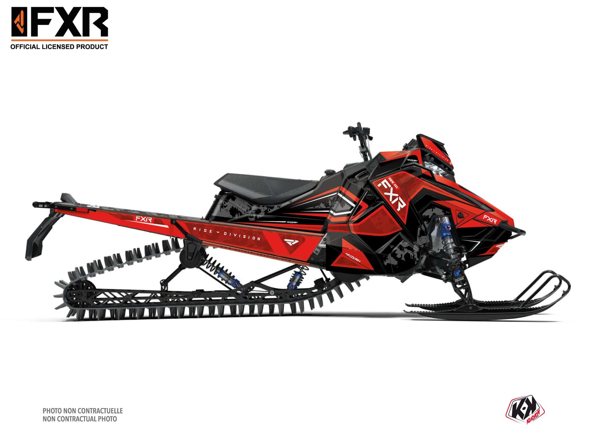kit déco motoneige polaris khaos matryx slash likens rouge
