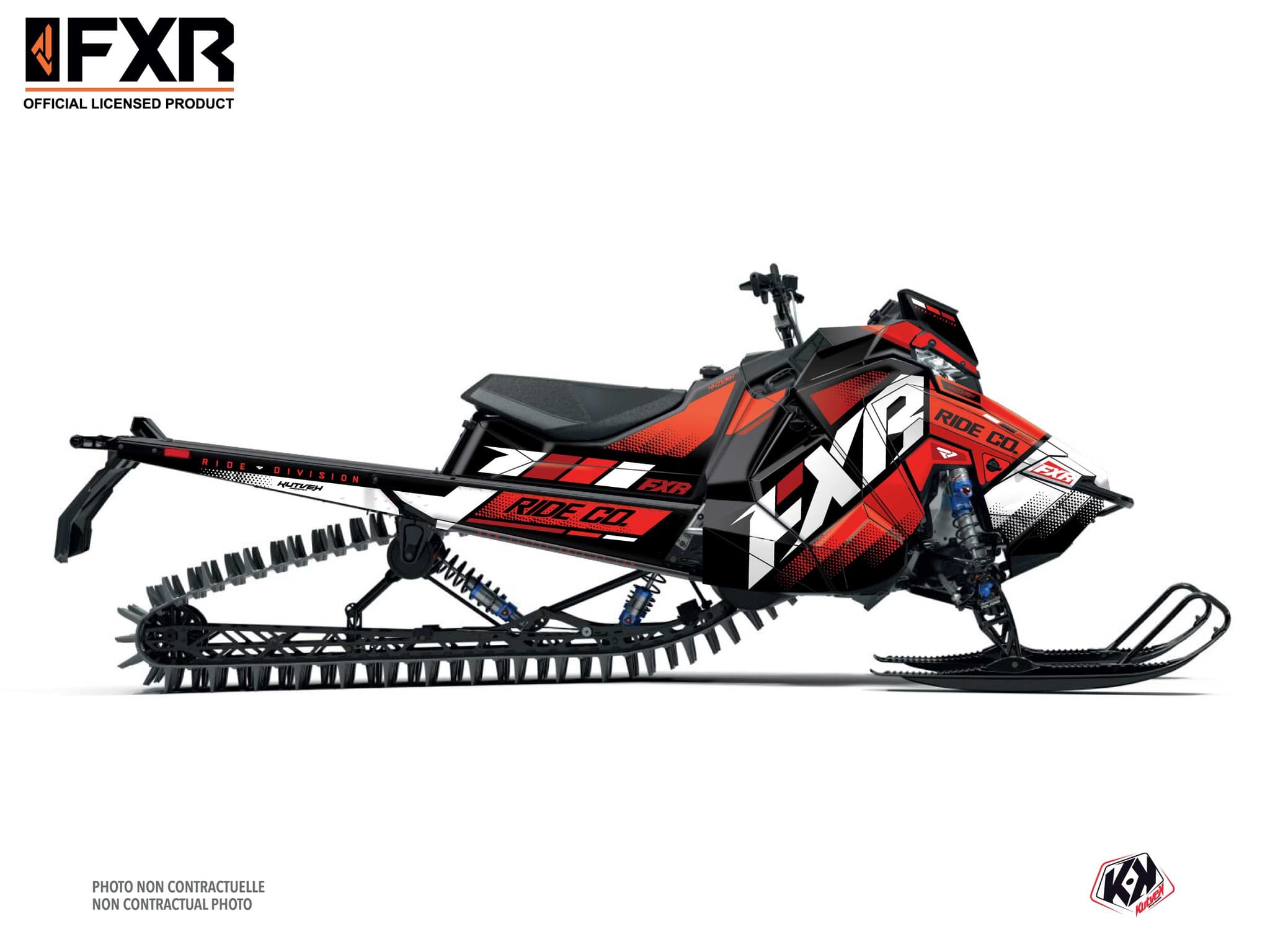 kit déco motoneige polaris khaos matryx slash skal rouge-blanc