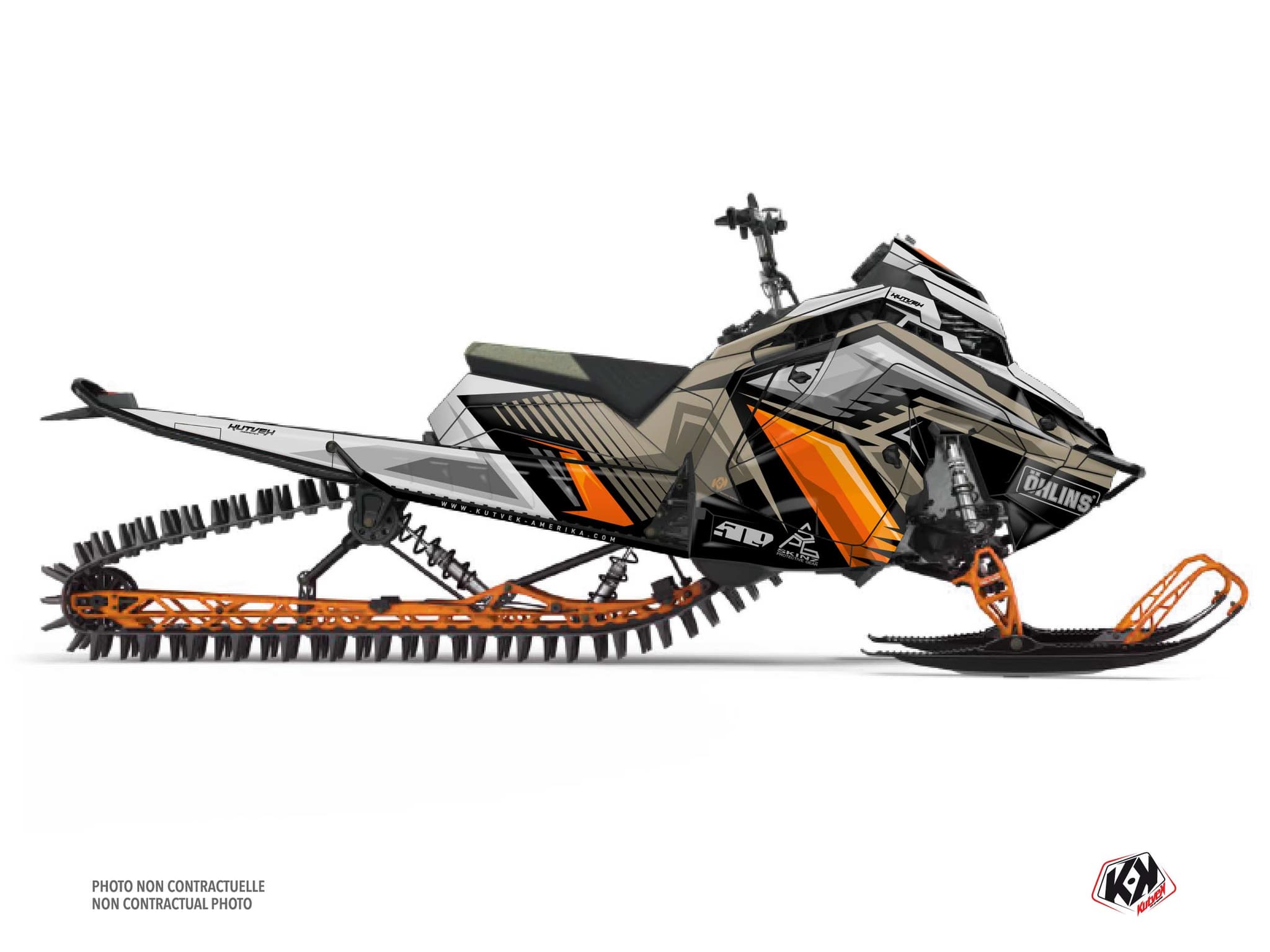 kit déco motoneige polaris khaos matryx slash squadron sable