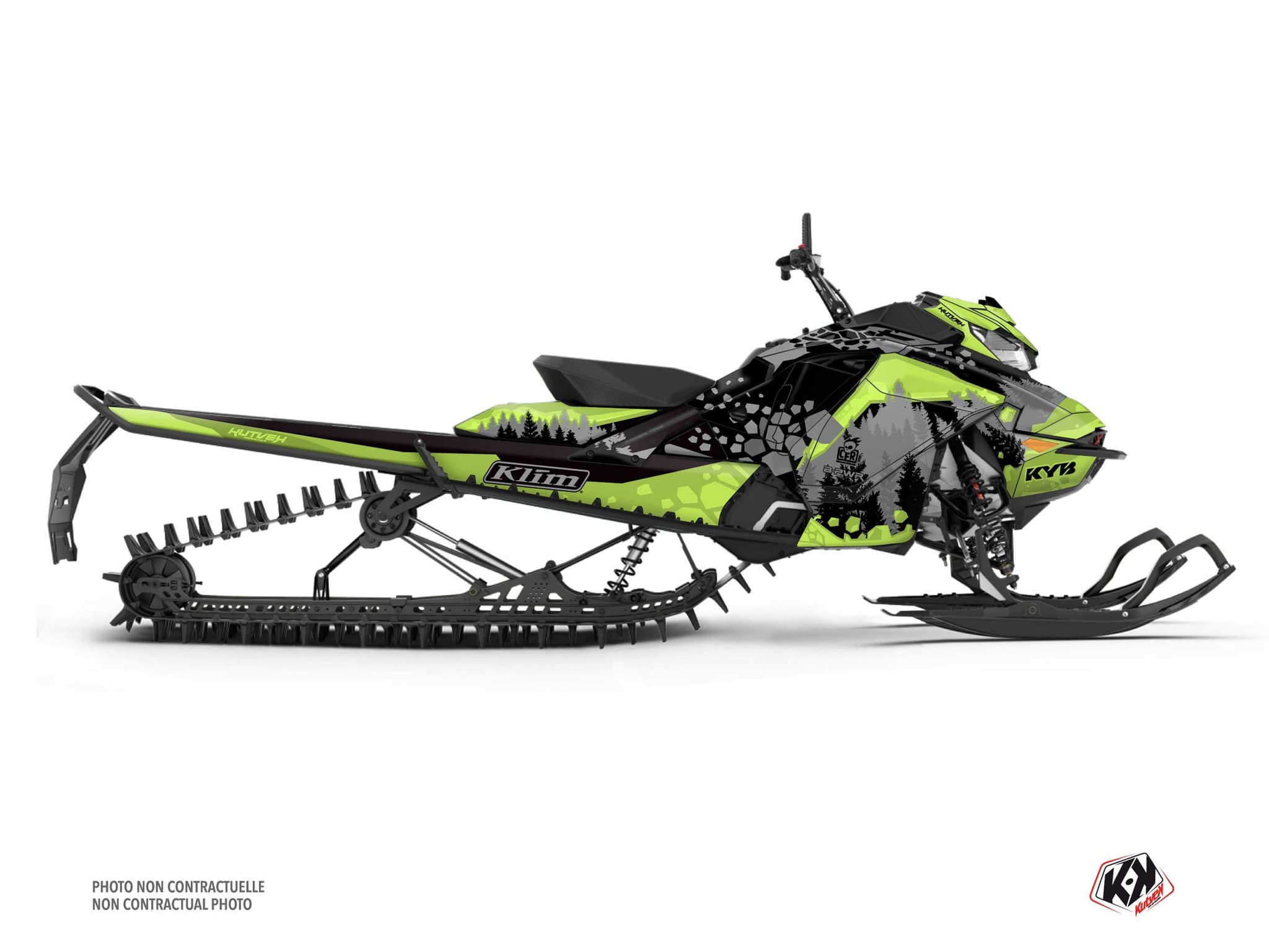 kit déco motoneige skidoo backcountry sport garnet vert