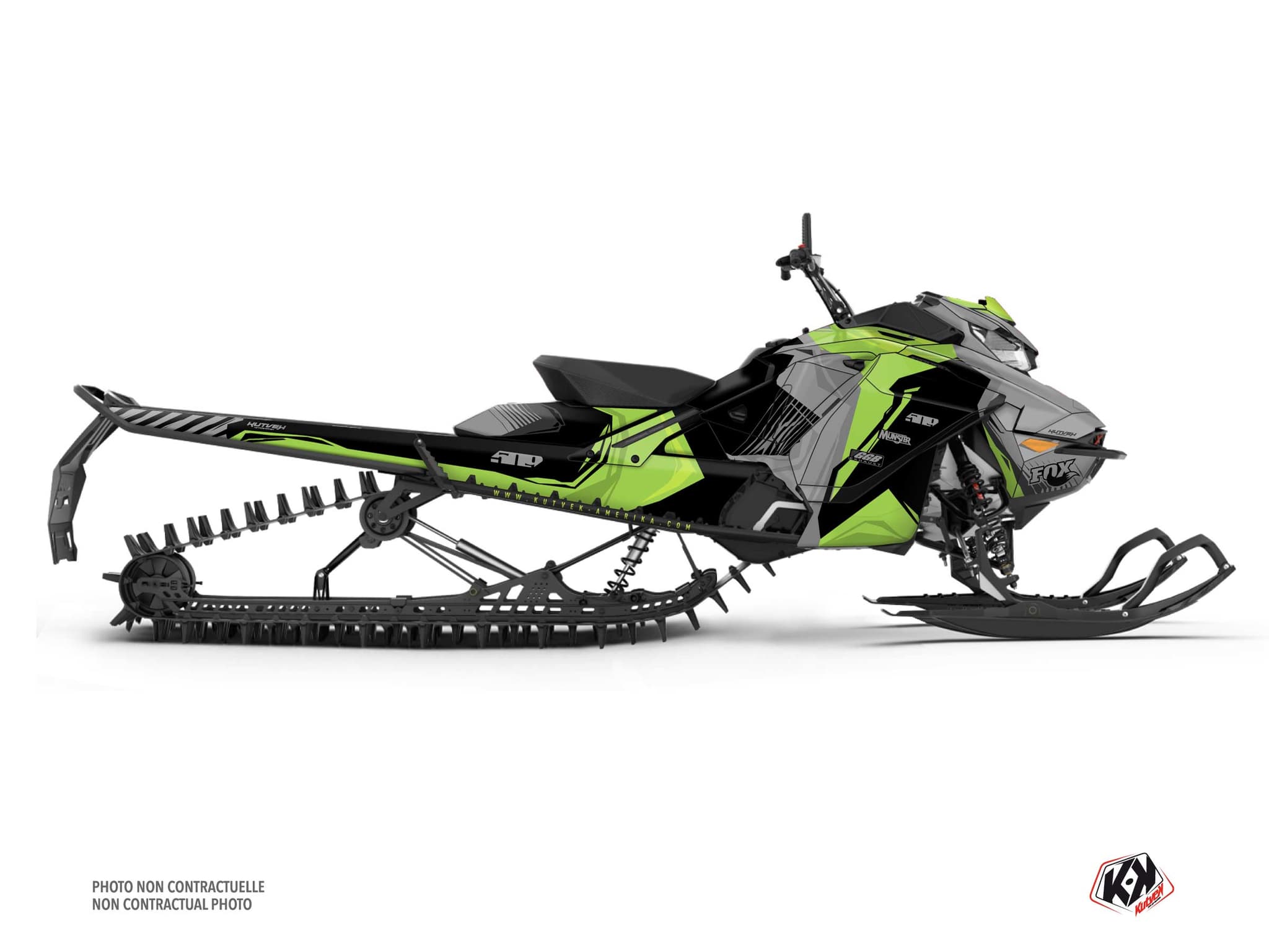 kit déco motoneige skidoo backcountry sport kliff vert