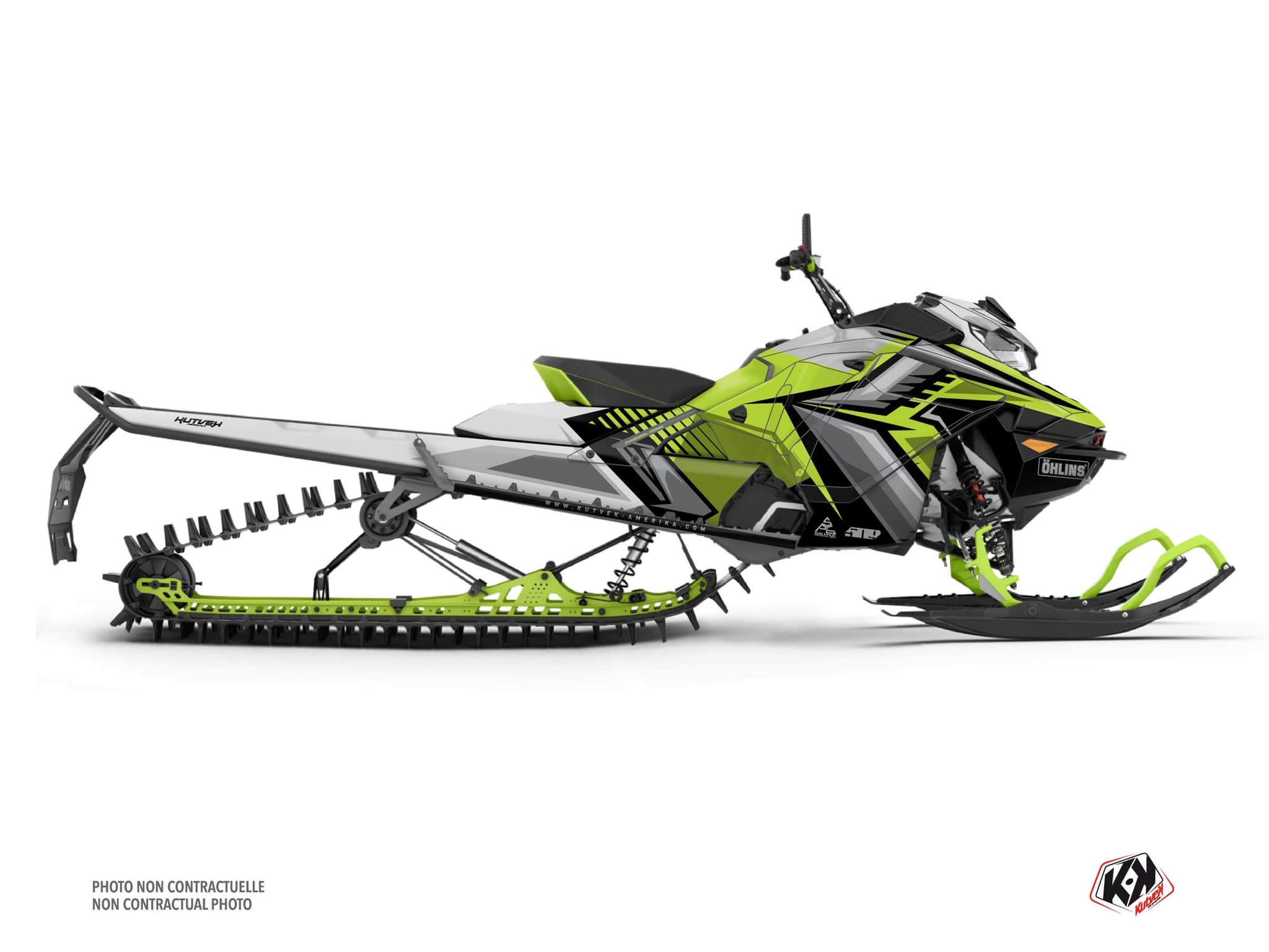 kit déco motoneige skidoo backcountry sport squadron vert