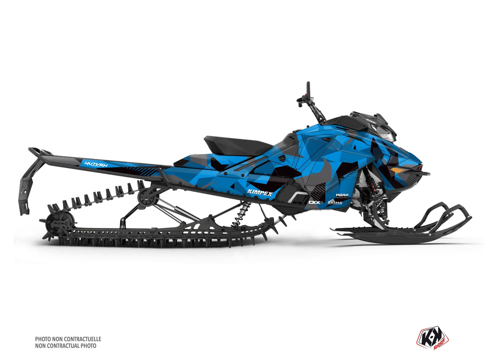 kit déco motoneige skidoo backcountry sport unit bleu