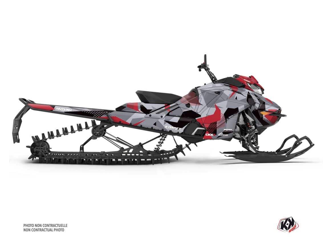 kit déco motoneige skidoo backcountry sport unit rouge