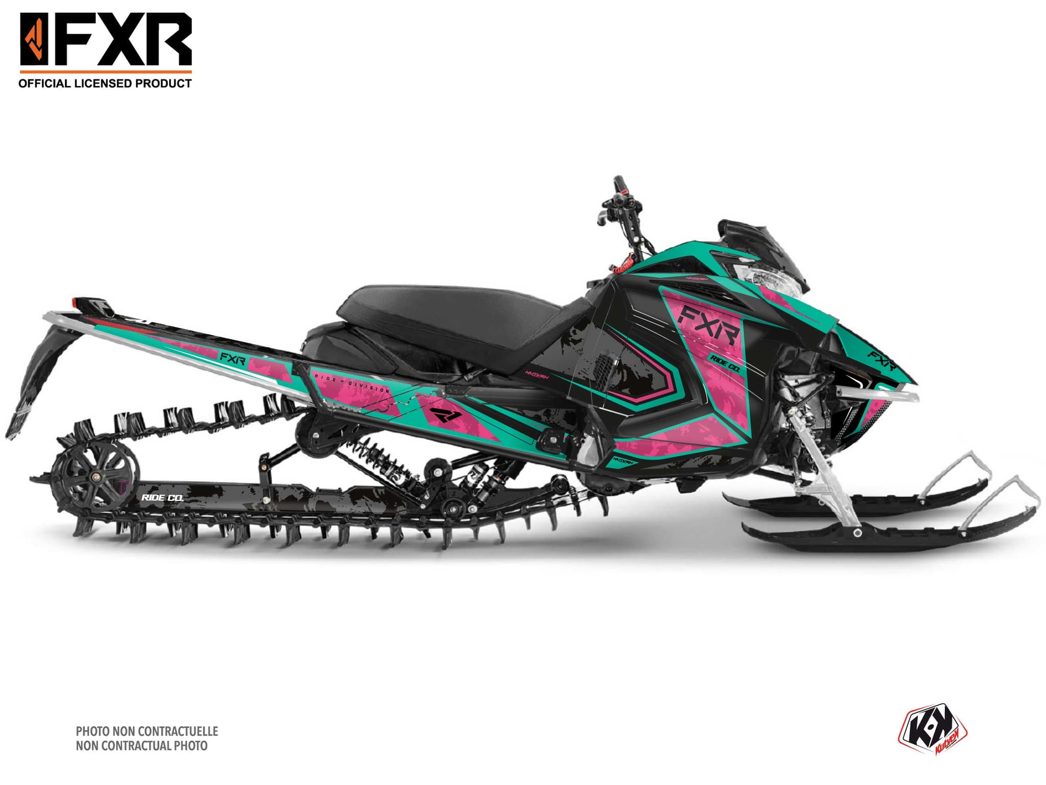 kit déco motoneige yamaha mountain max le likens rose