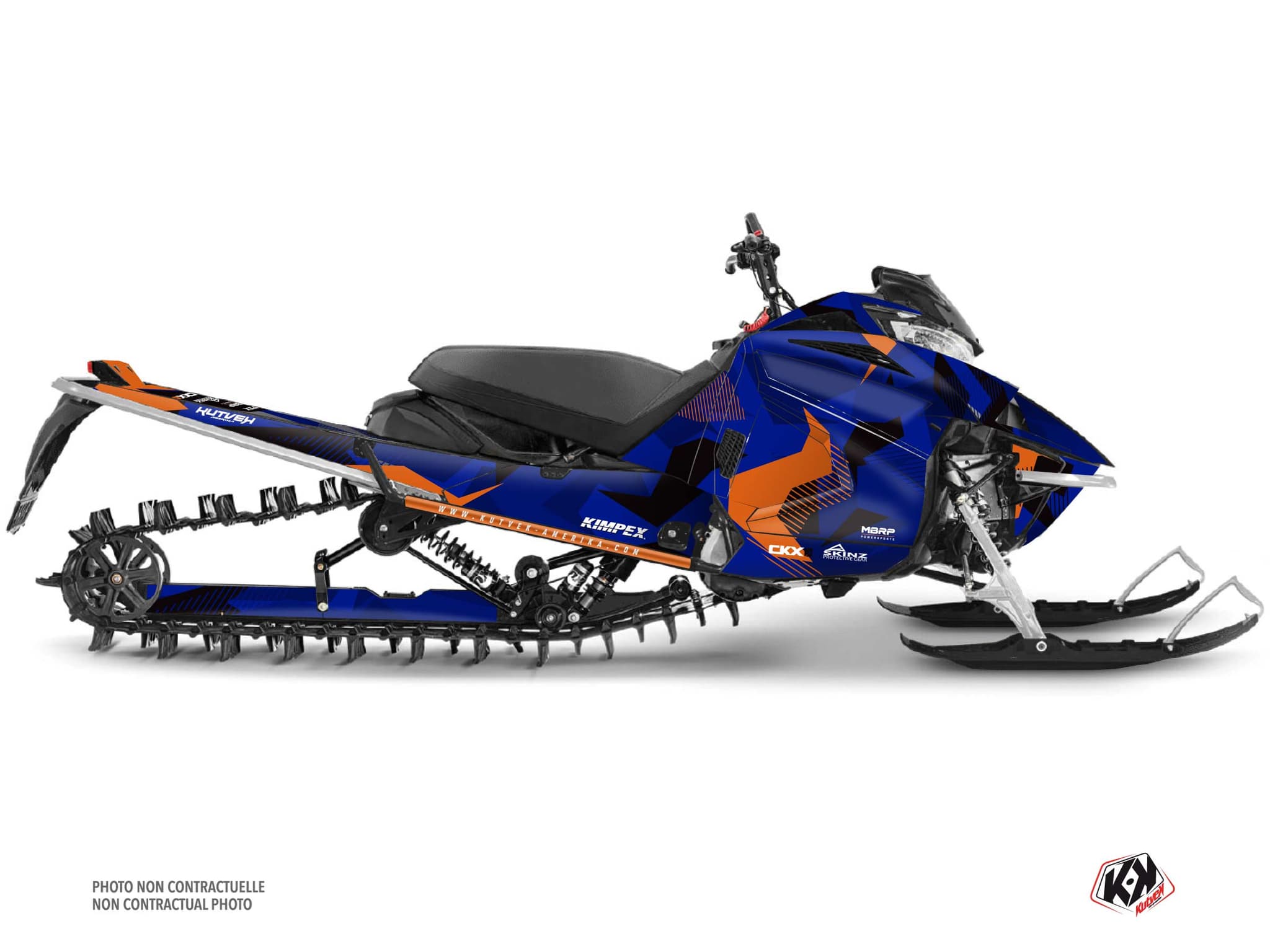 kit déco motoneige yamaha mountain max le unit bleu