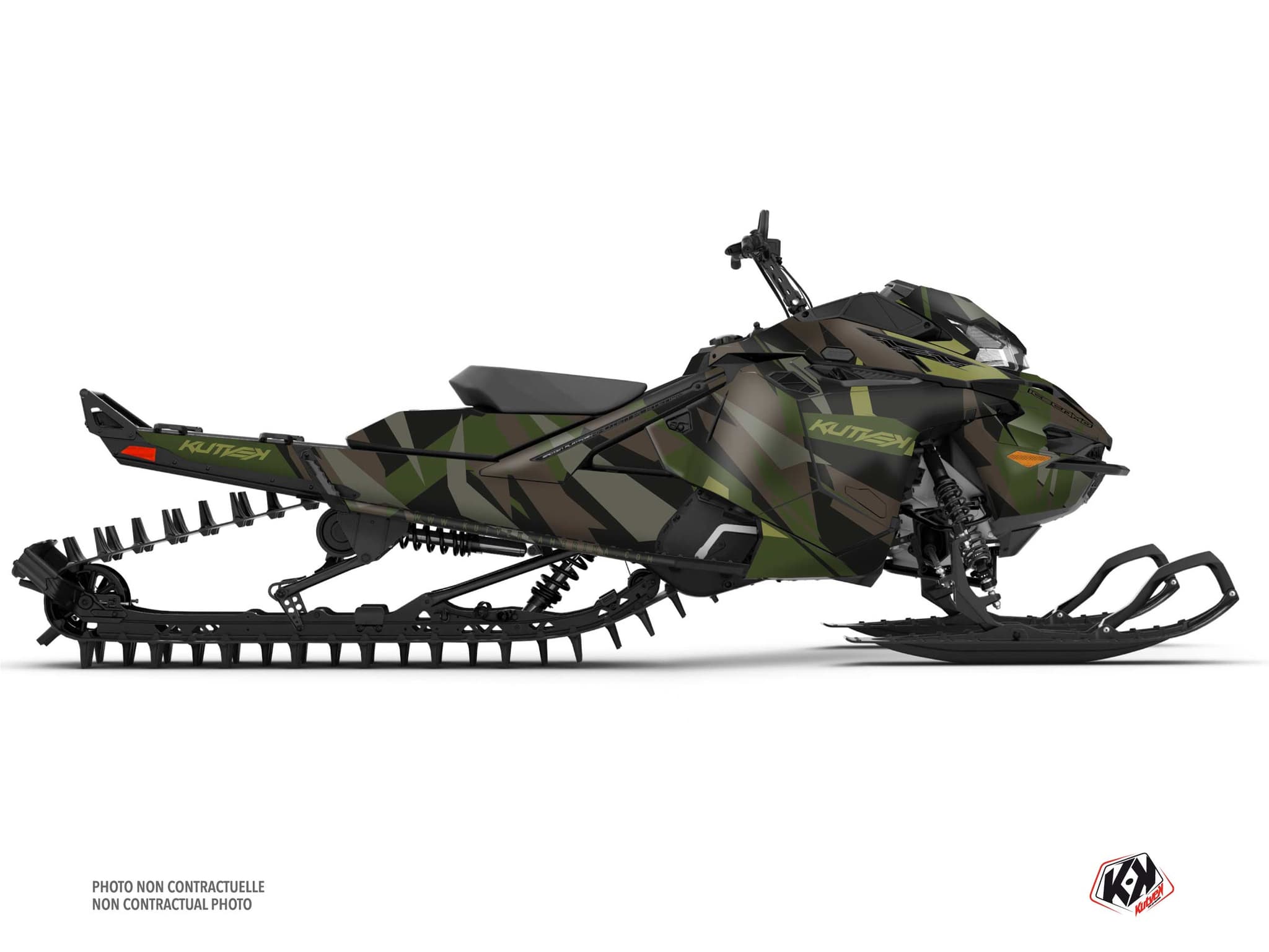 Kit decorativo Mota de neve LYNX SHREDDER DS ICECAMO Preto-Cáqui