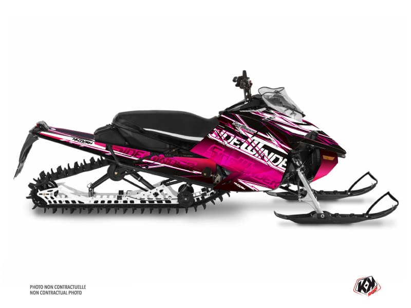 kit déco motoneige yamaha sx venom mountain mission rose