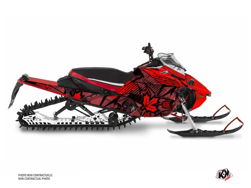 kit déco motoneige yamaha sx venom mountain requiem rouge