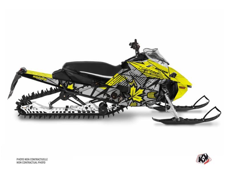 kit déco motoneige yamaha sx venom mountain requiem gris-jaune-neon