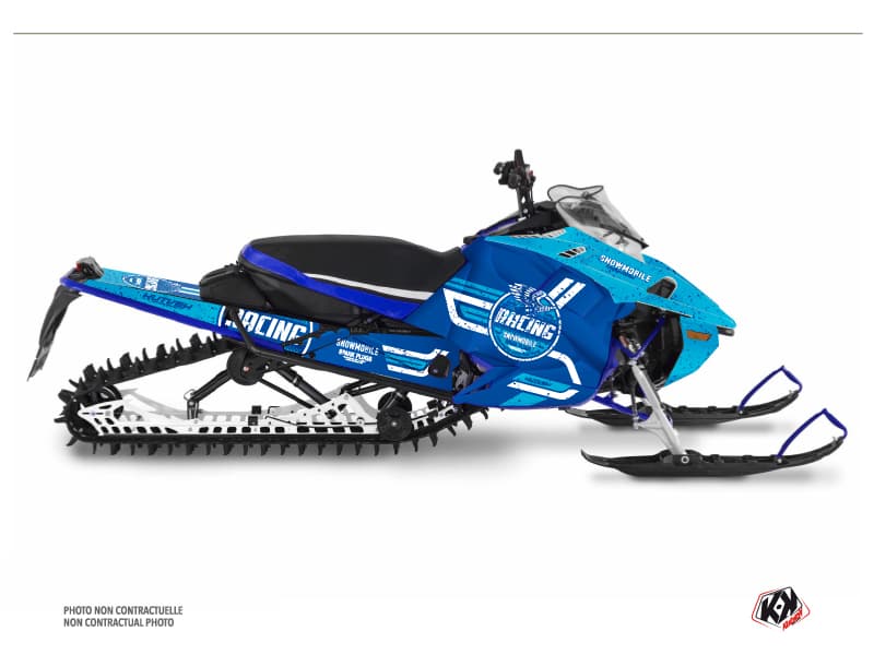 kit déco motoneige yamaha sx venom mountain racing bleu