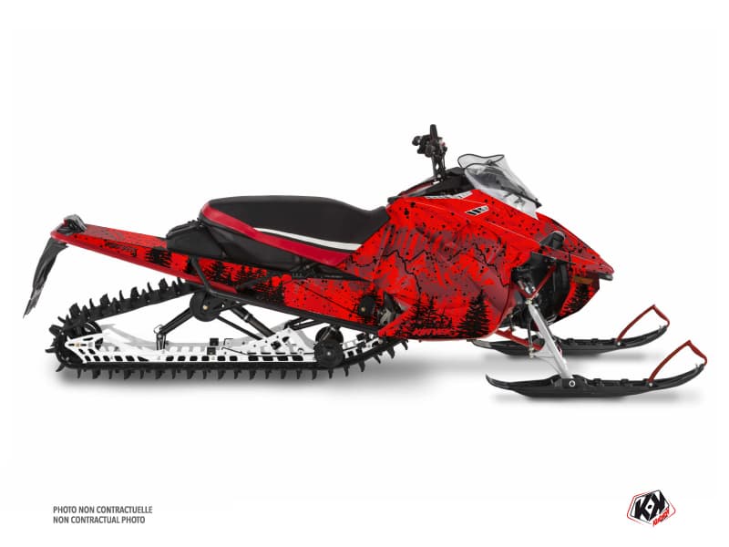 kit déco motoneige yamaha sx venom mountain backcountry rouge