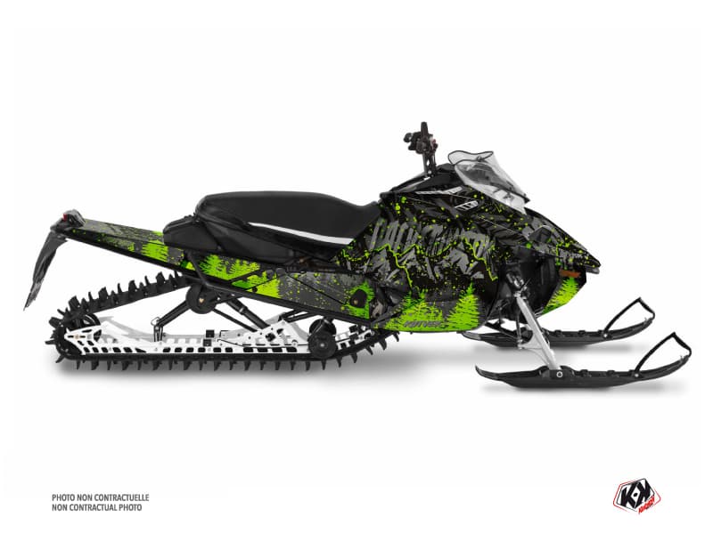 kit déco motoneige yamaha sx venom mountain backcountry noir-vert