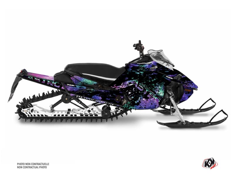 kit déco motoneige yamaha sx venom mountain astro mauve