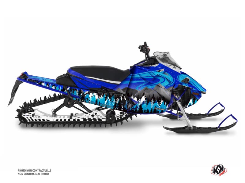 kit déco motoneige yamaha sx venom mountain boreal bleu