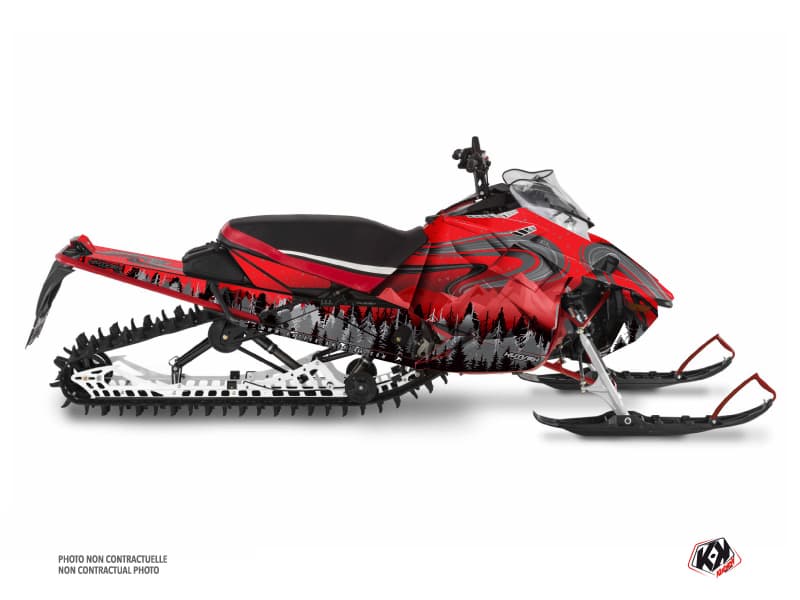kit déco motoneige yamaha sx venom mountain boreal rouge