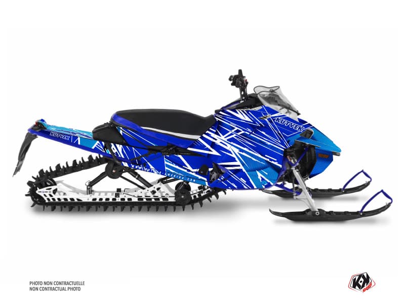 kit déco motoneige yamaha sx venom mountain line-x bleu