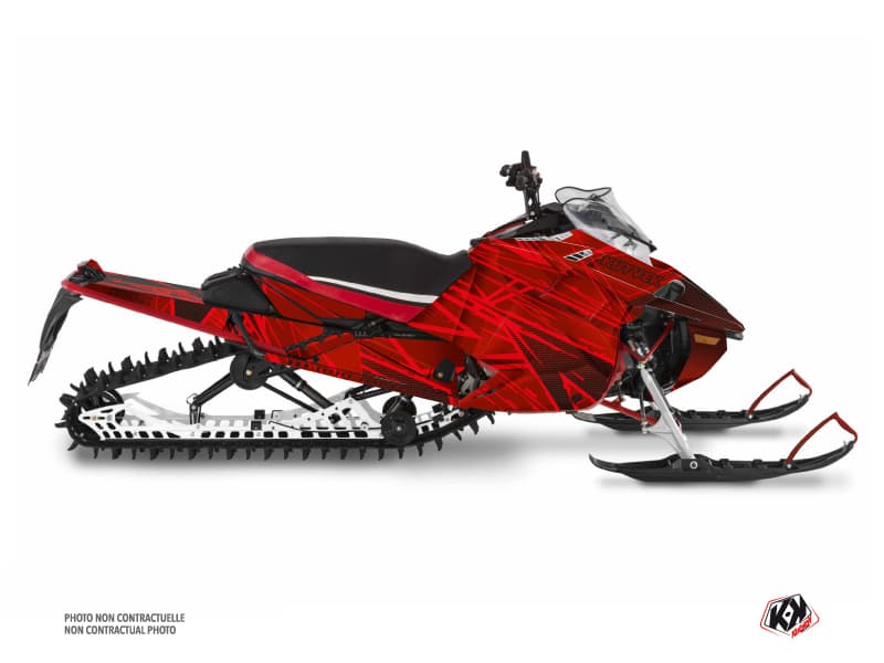 kit déco motoneige yamaha sx venom mountain line-x rouge