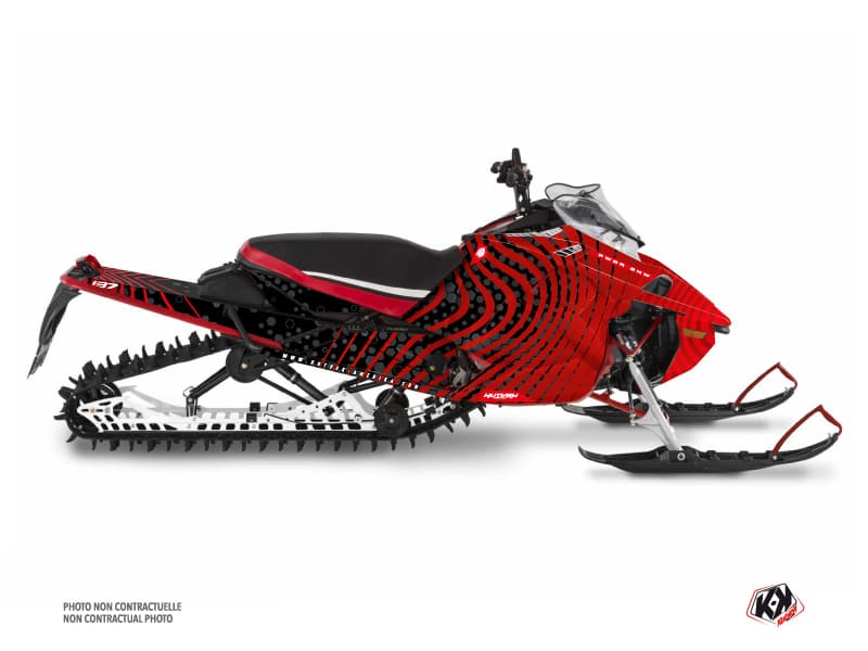 kit déco motoneige yamaha sx venom mountain snw rouge