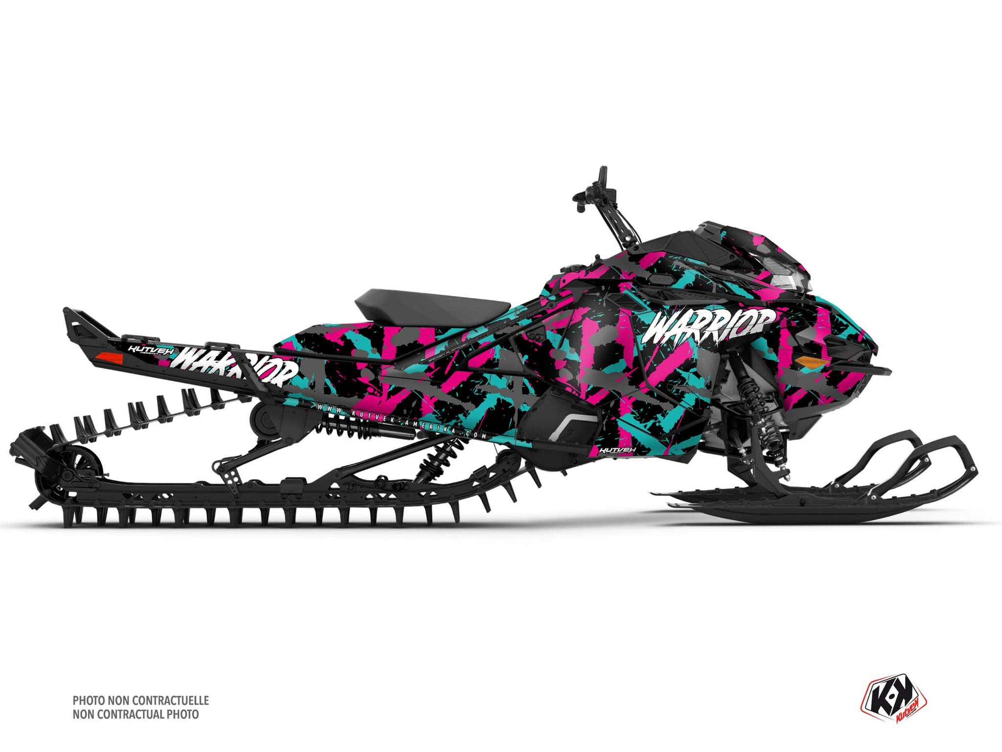 Kit decorativo Mota de neve LYNX SHREDDER DS WARRIOR Rosa