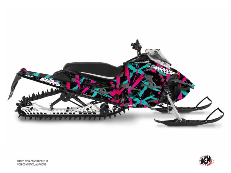 kit déco motoneige yamaha sx venom mountain warrior rose