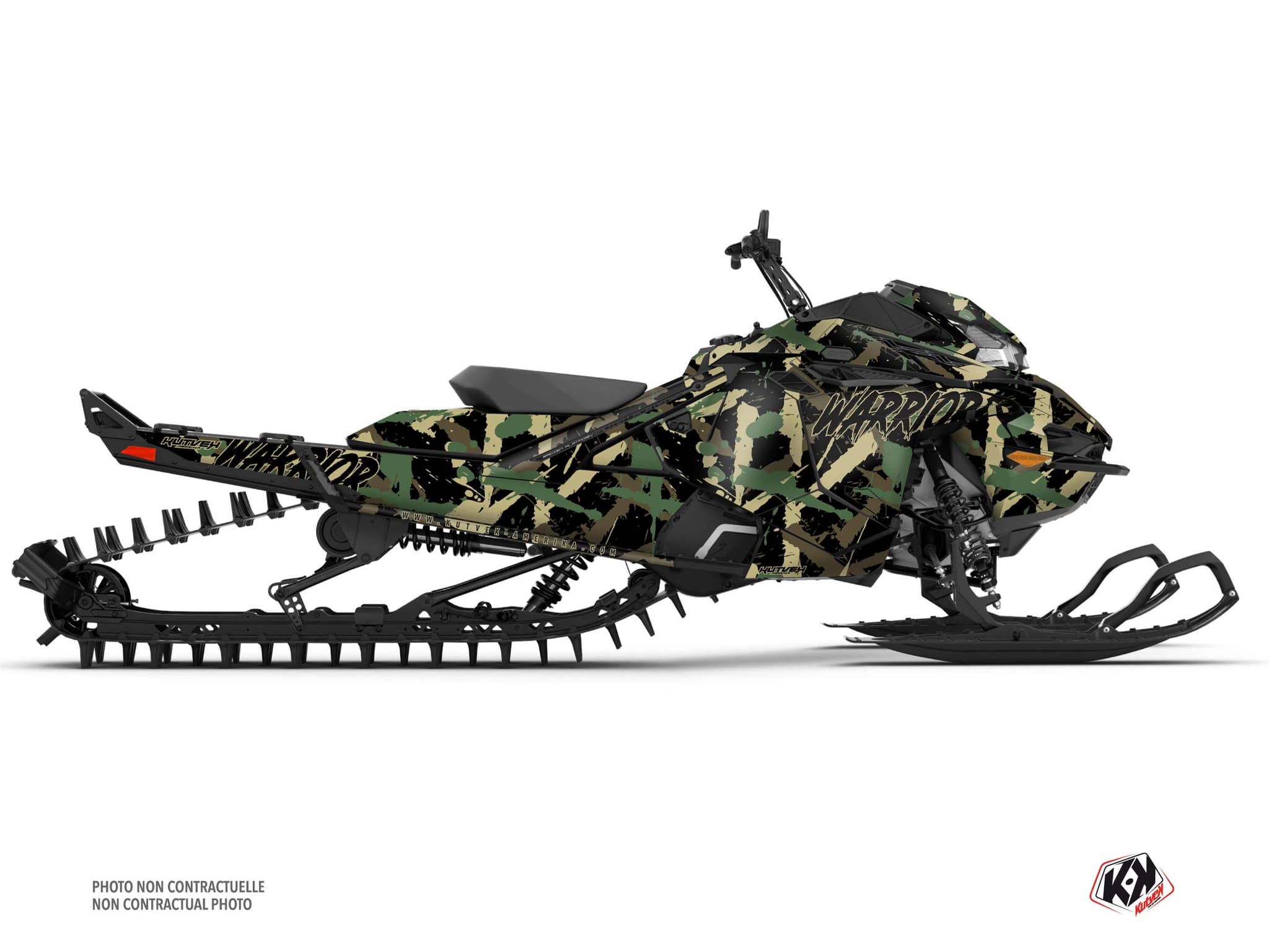 Kit decorativo Mota de neve LYNX SHREDDER DS WARRIOR Cáqui