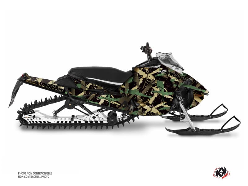 kit déco motoneige yamaha sx venom mountain warrior kaki