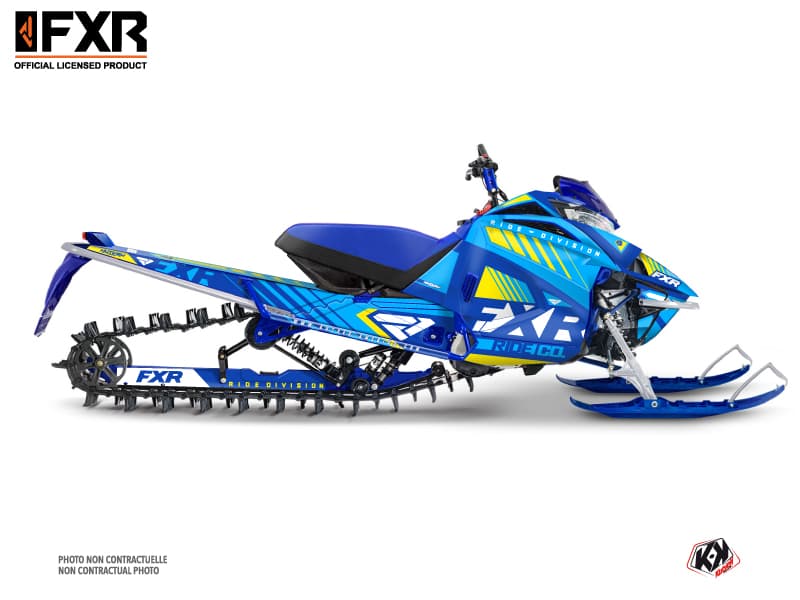 kit déco motoneige yamaha sx venom mountain fxr k21 bleu