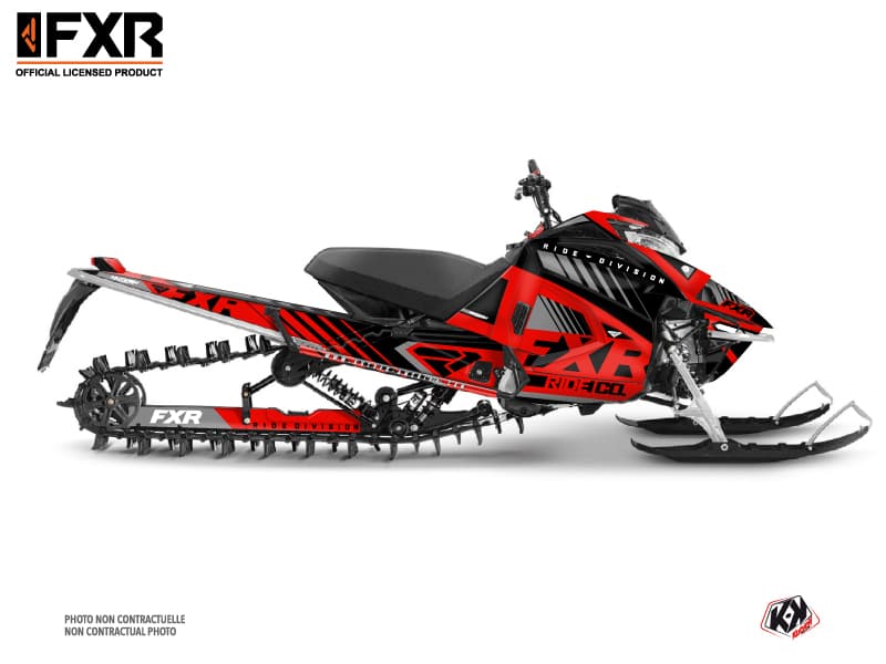 kit déco motoneige yamaha sx venom mountain fxr k21 rouge