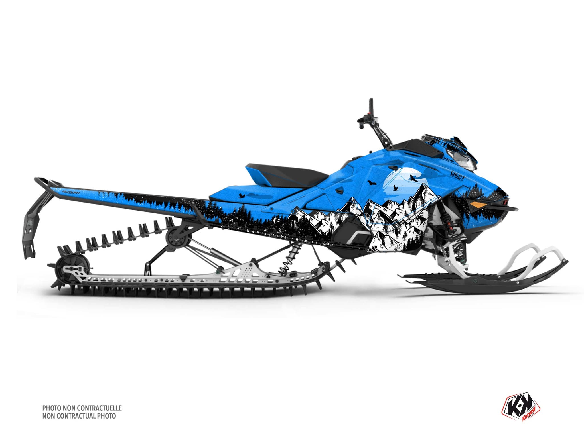 kit déco motoneige skidoo backcountry sport sight bleu